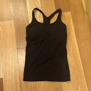 NWOT Black Lululemon Ebb to Street Tank
